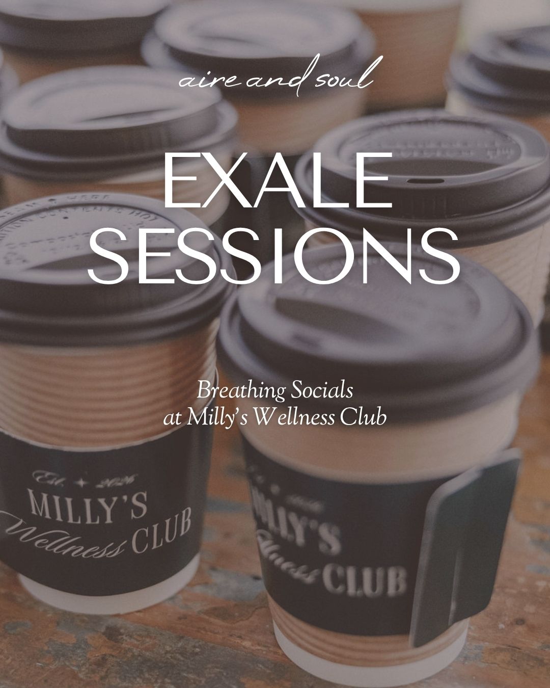 Exhale Sessions @ Milly's Wellness Club -NEXT Monday, May 18th. 11 am.