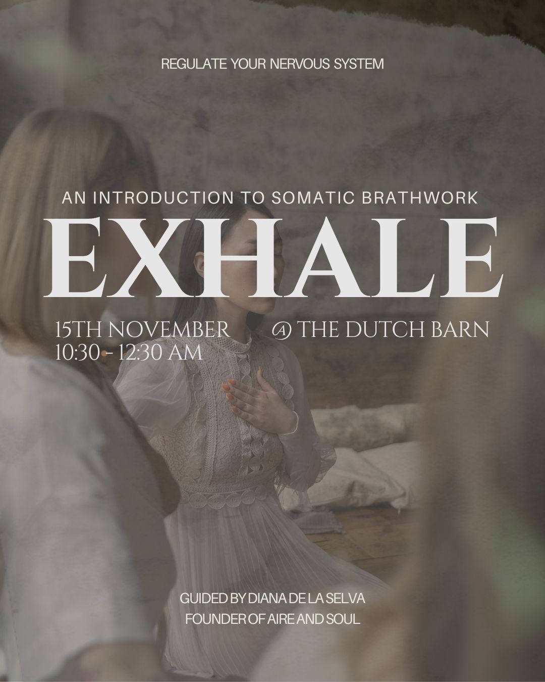 EXHALE — Breathwork & Nervous System Reset | Sunday 15 November, Stamford