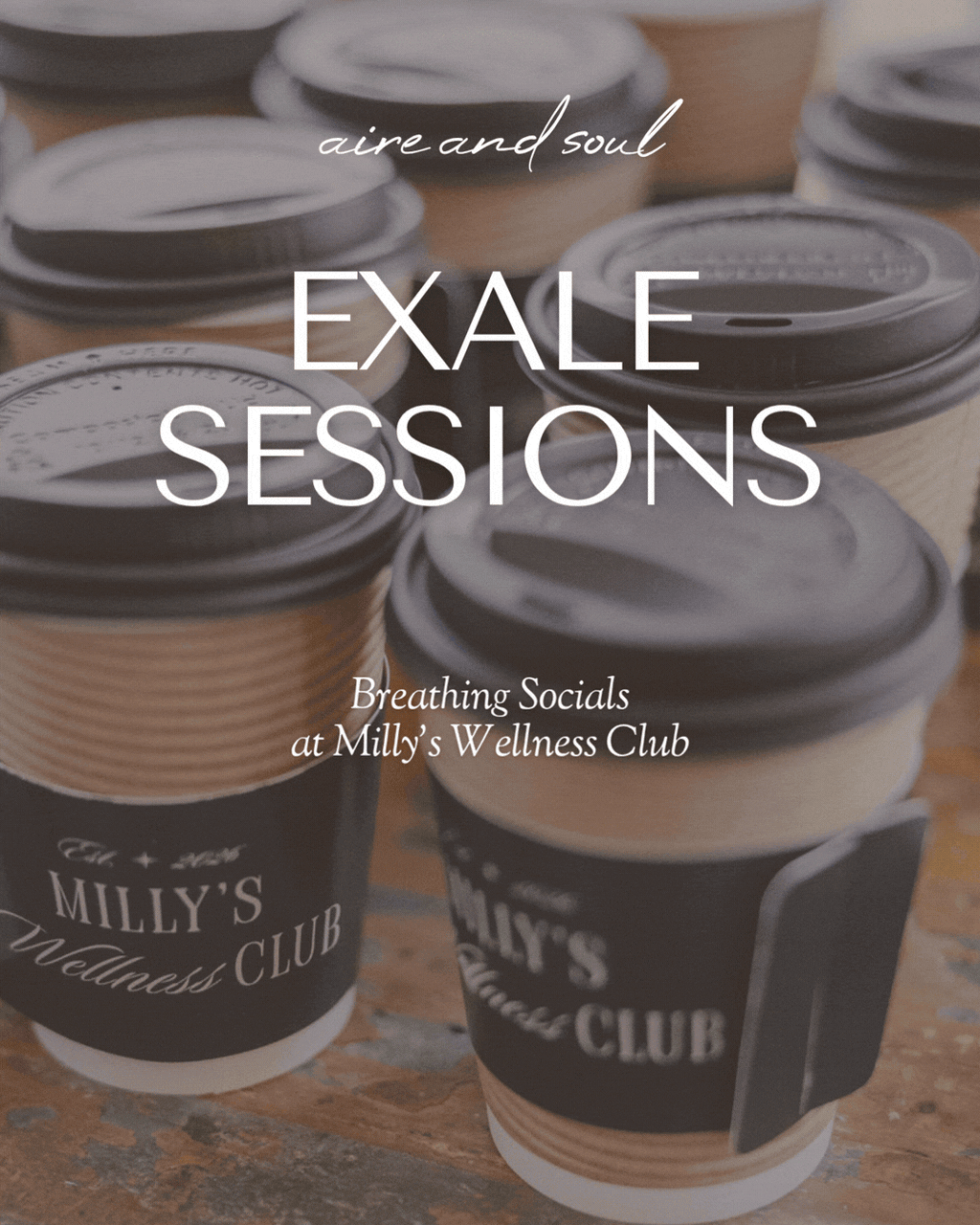 Exhale Sessions @ Milly's Wellness Club -NEXT Monday, May 18th. 11 am.