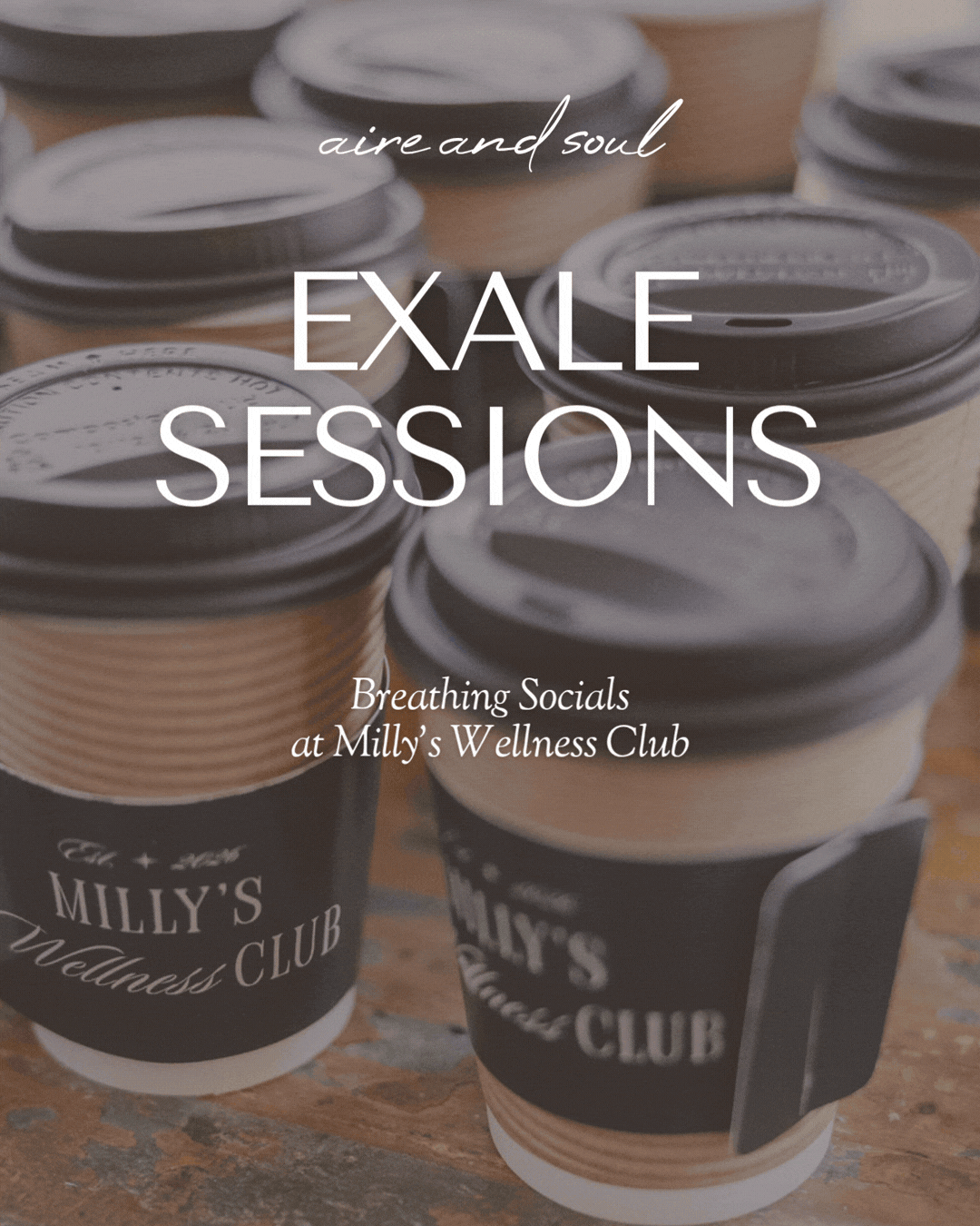 Exhale Sessions @ Milly's Wellness Club -NEXT Monday, May 18th. 11 am.